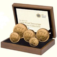 Gold Proof 5 Coin Set